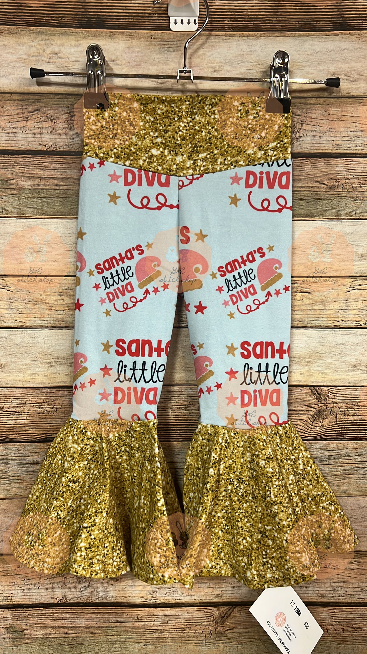 12-18m Santa's Diva Bells