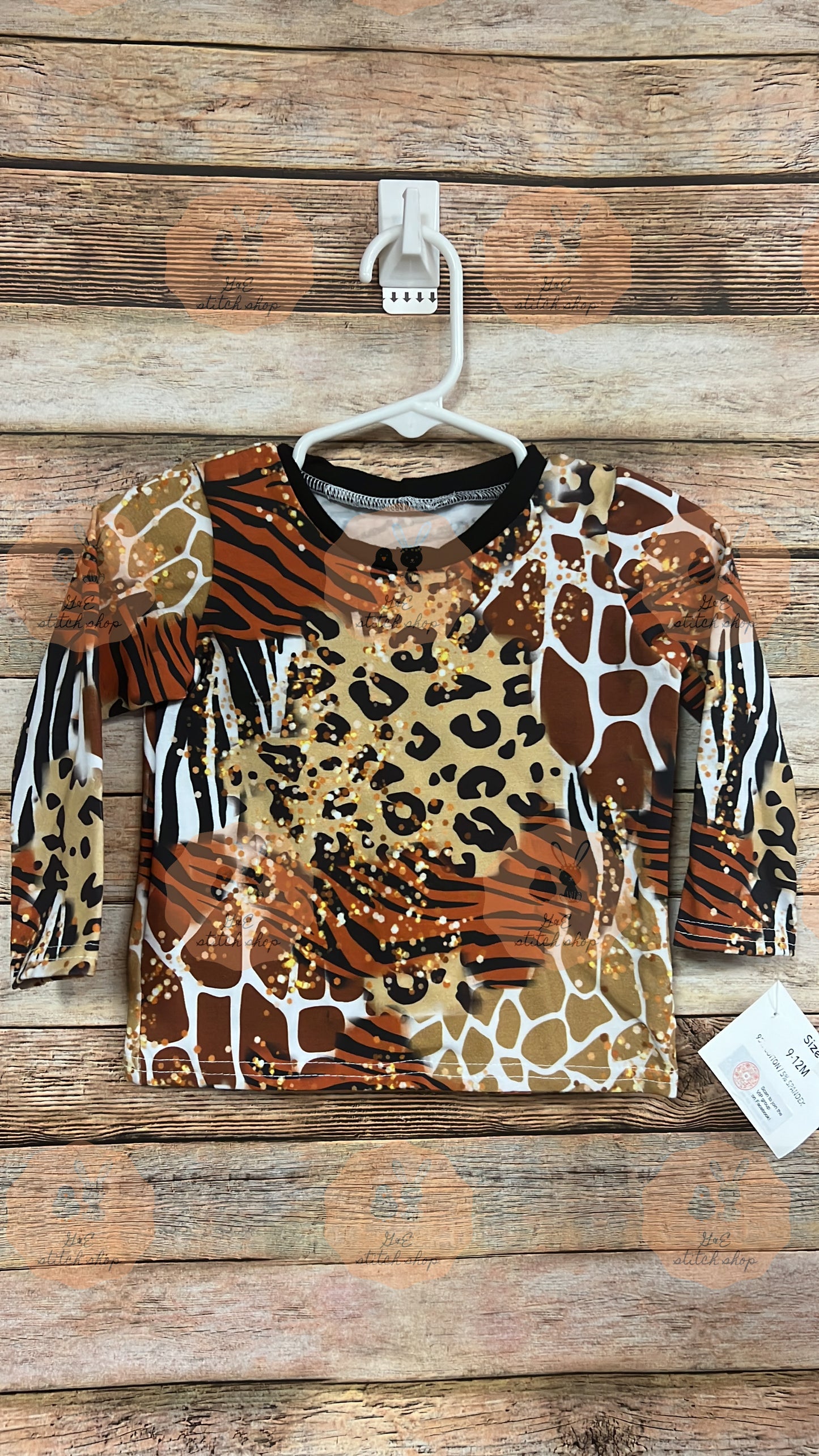 9-12m Animal Print T-shirt