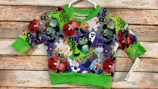 0-3m Halloween Dino Lounge Top