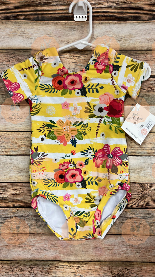 18-24m Yellow Floral Leotard