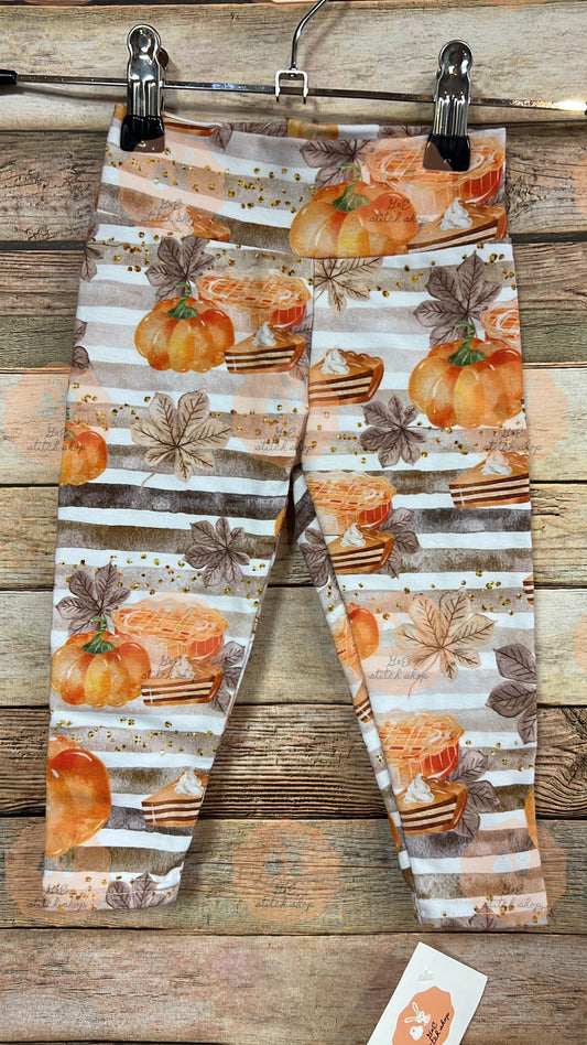 3-6m Pie Stripe Leggings